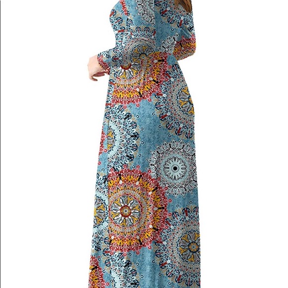 Blue long dress - Picture 2 of 2